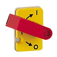Выключатель-разъединитель Vistop - 32 A - 3П - рукоятка спереди - красная рукоятка / желтая панель | код 022300 |  Legrand